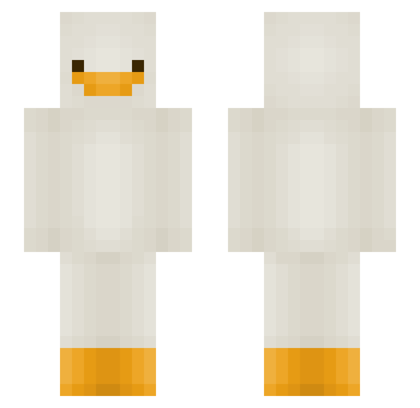 Ma_Olen_Valge Minecraft skin, front and back view
