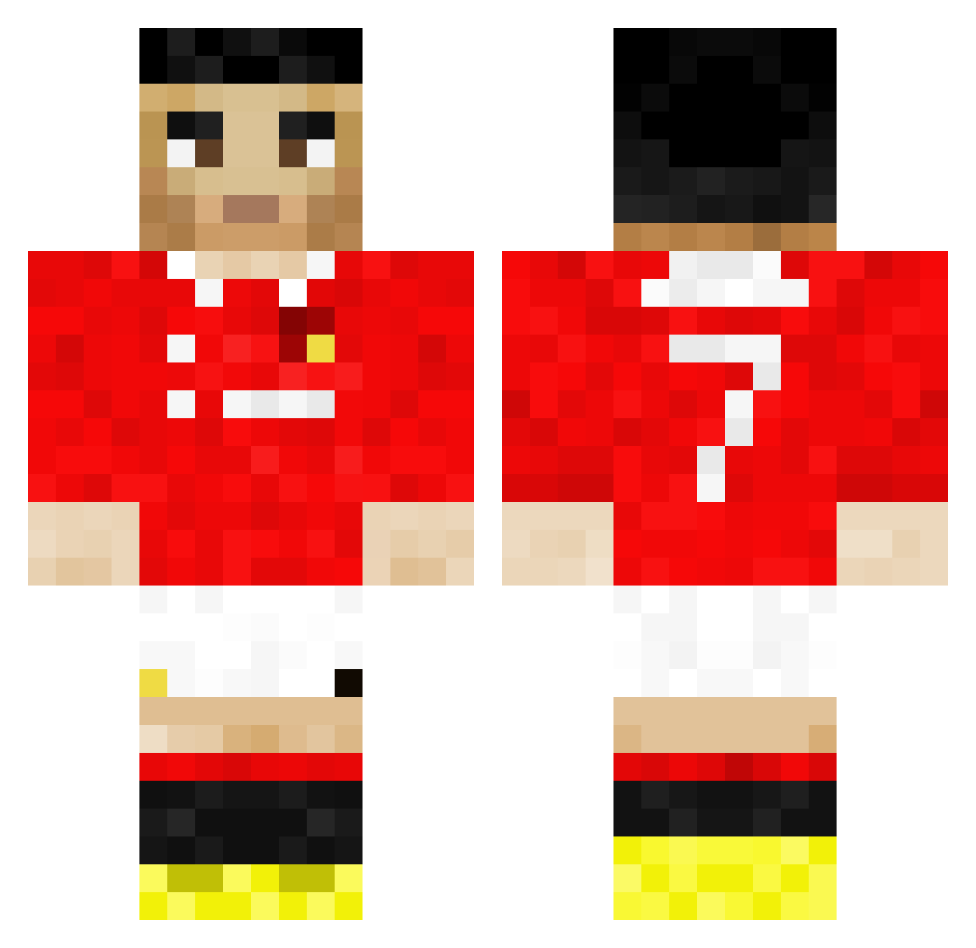HeheheheSIUUUUUU Minecraft skin, front and back view