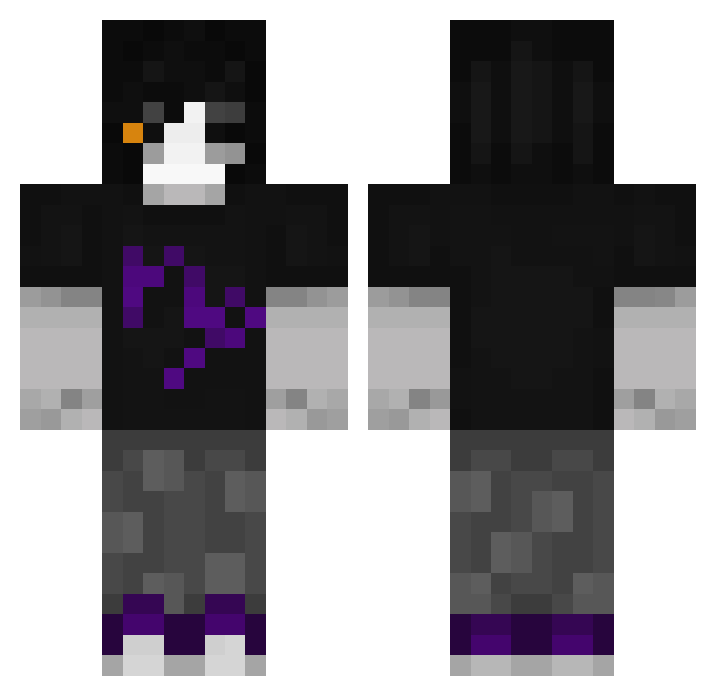 lolroflmao Minecraft skin, front and back view