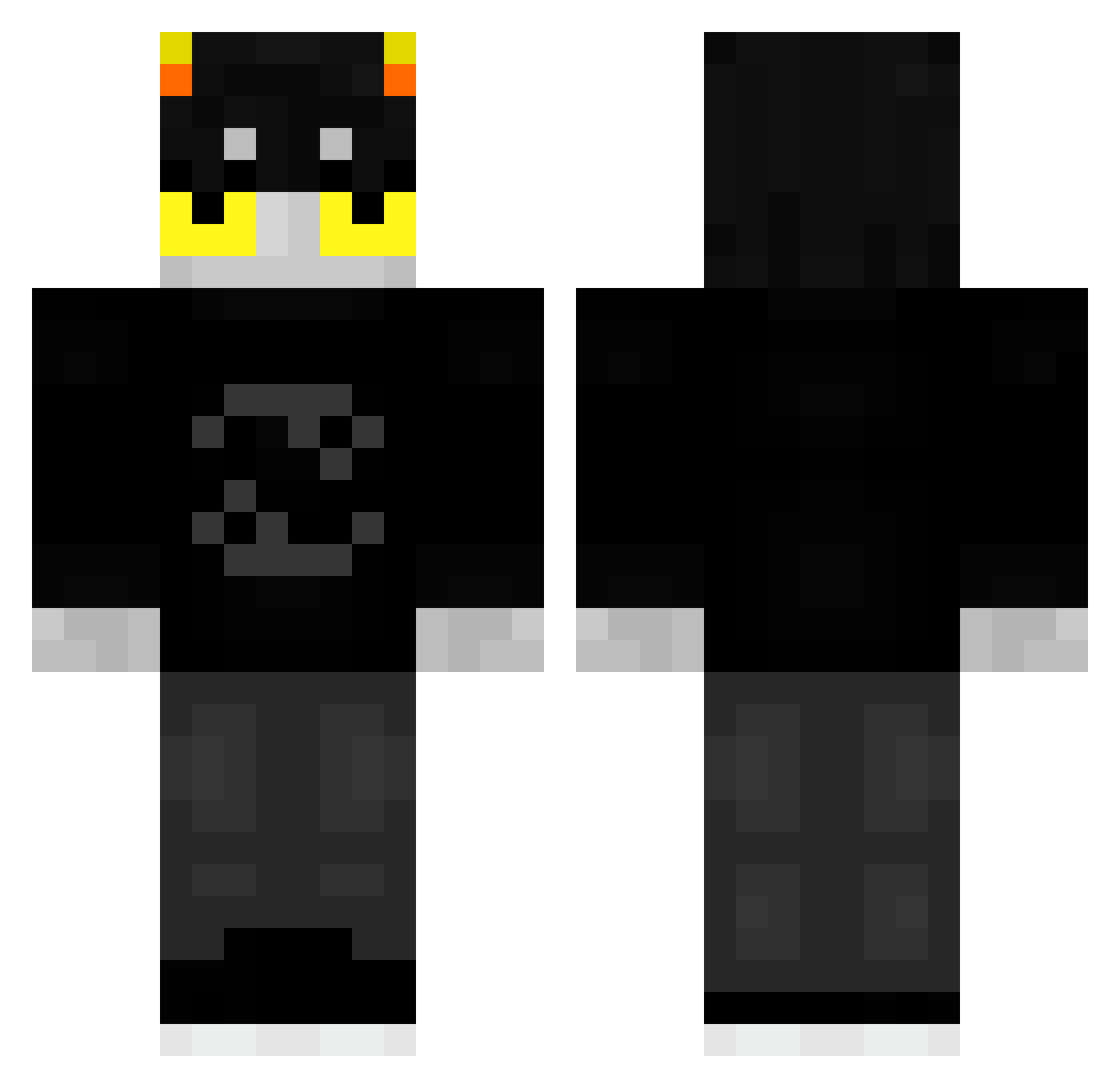 Eleniata Minecraft skin, front and back view