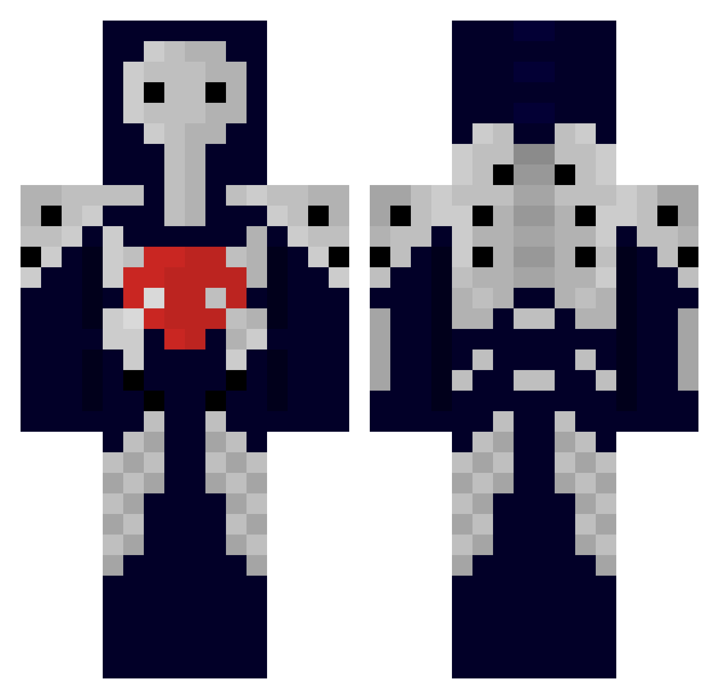Airrin_ Minecraft skin, front and back view