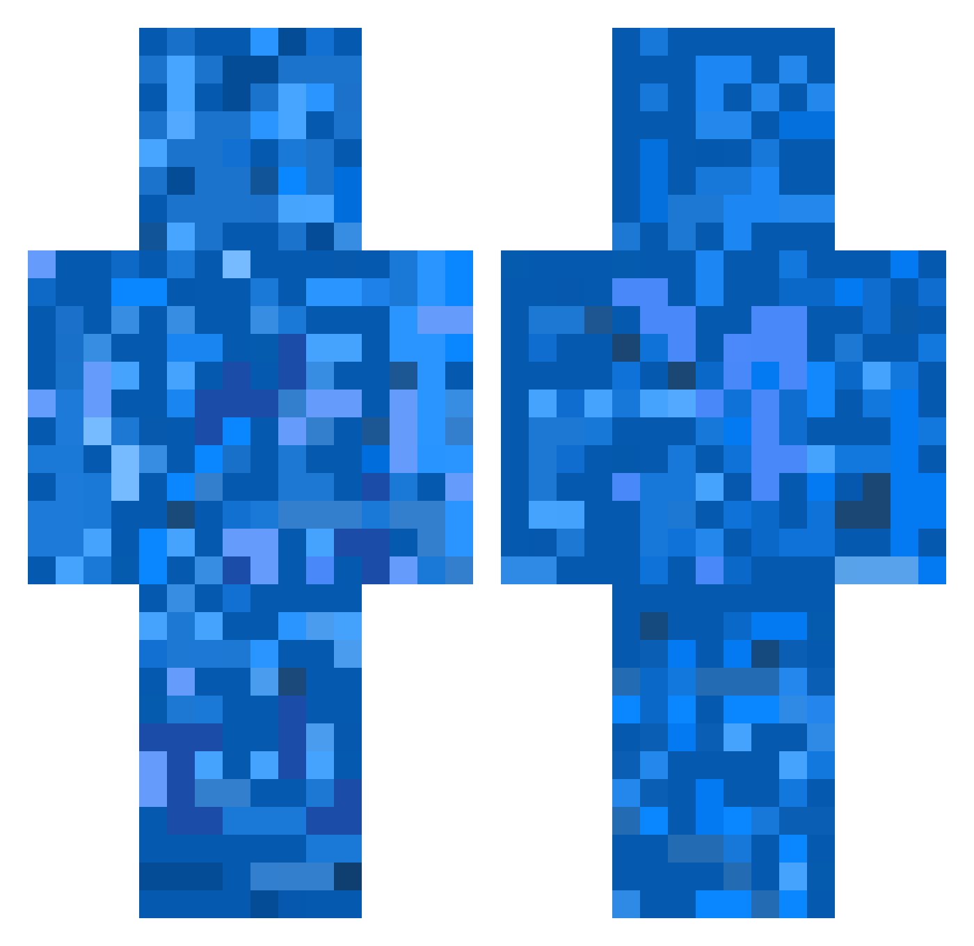 Whaddafrak Minecraft skin, front and back view