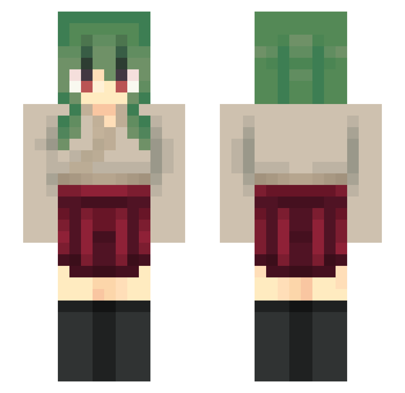 Rafioli__ Minecraft skin, front and back view