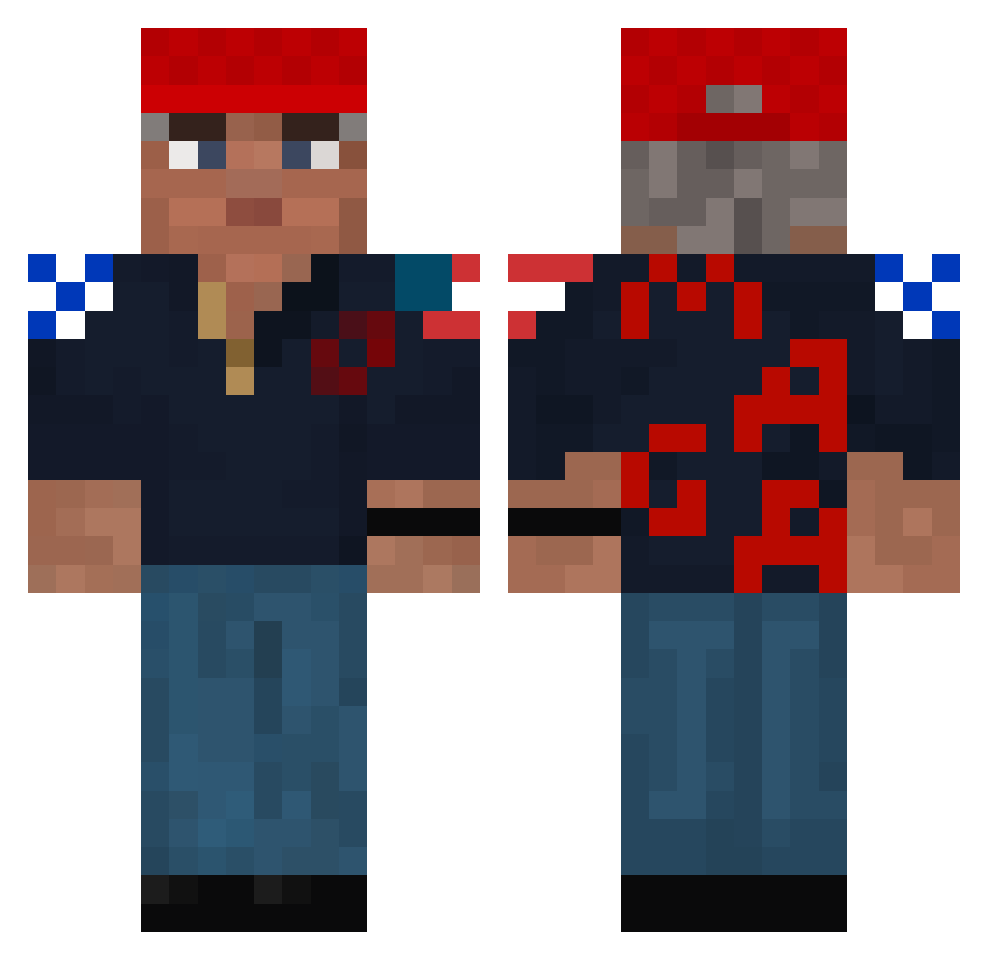WAY_NOT Minecraft skin, front and back view