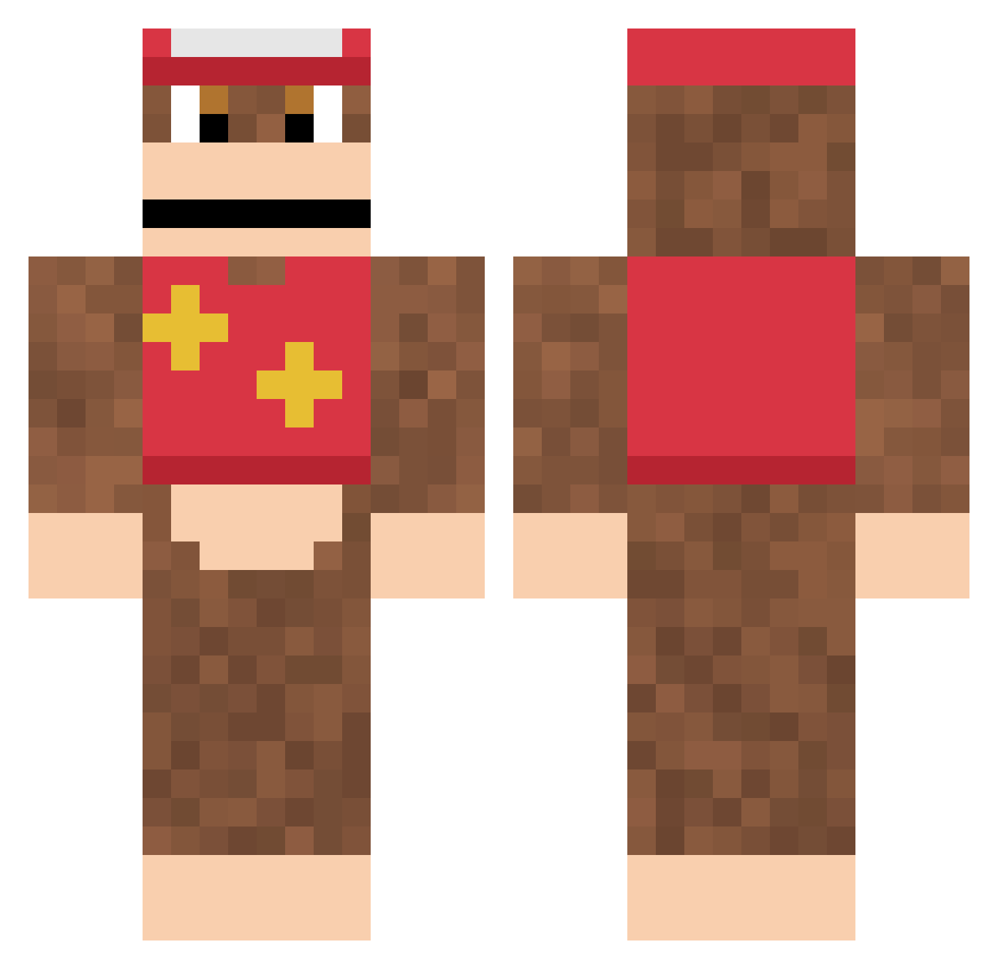 shkmgrr Minecraft skin, front and back view