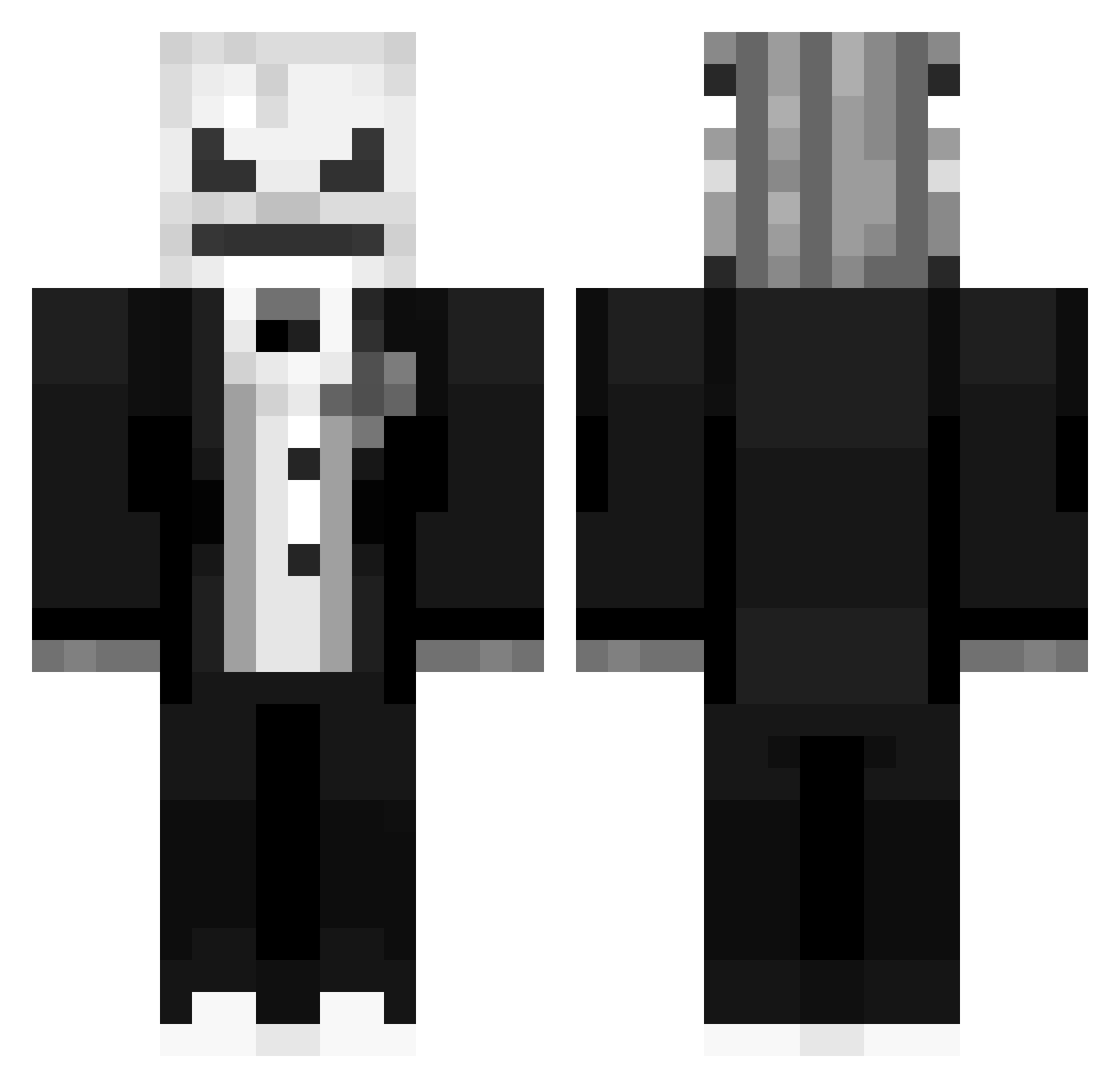 OnlyAyaz Minecraft skin, front and back view