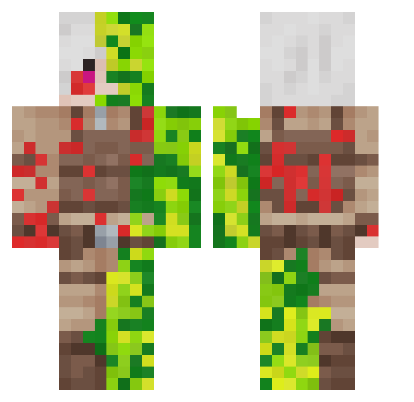 ERIK669 Minecraft skin, front and back view