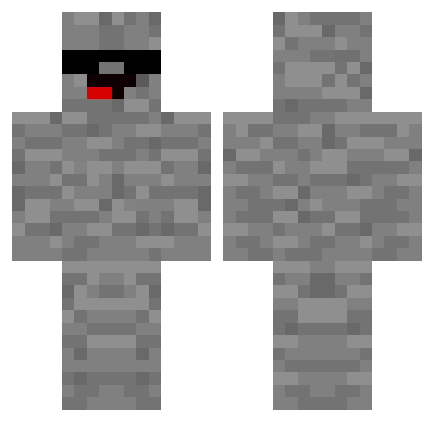 SHERIFFDUCKBEAT Minecraft skin, front and back view