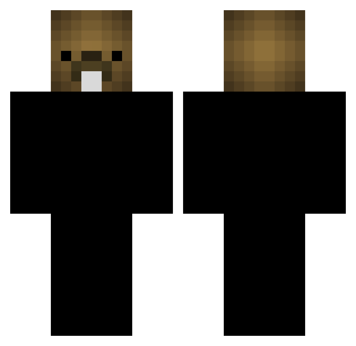 Goteckk Minecraft skin, front and back view