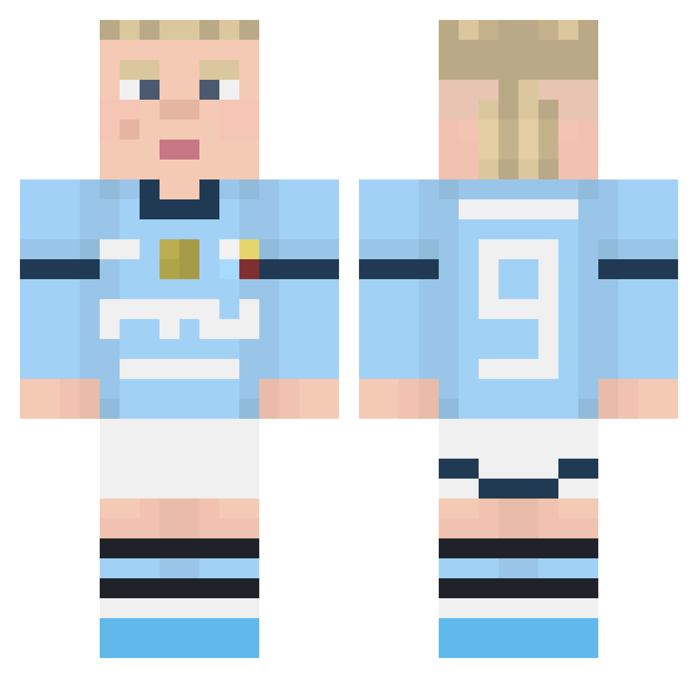 panman1988 Minecraft skin, front and back view