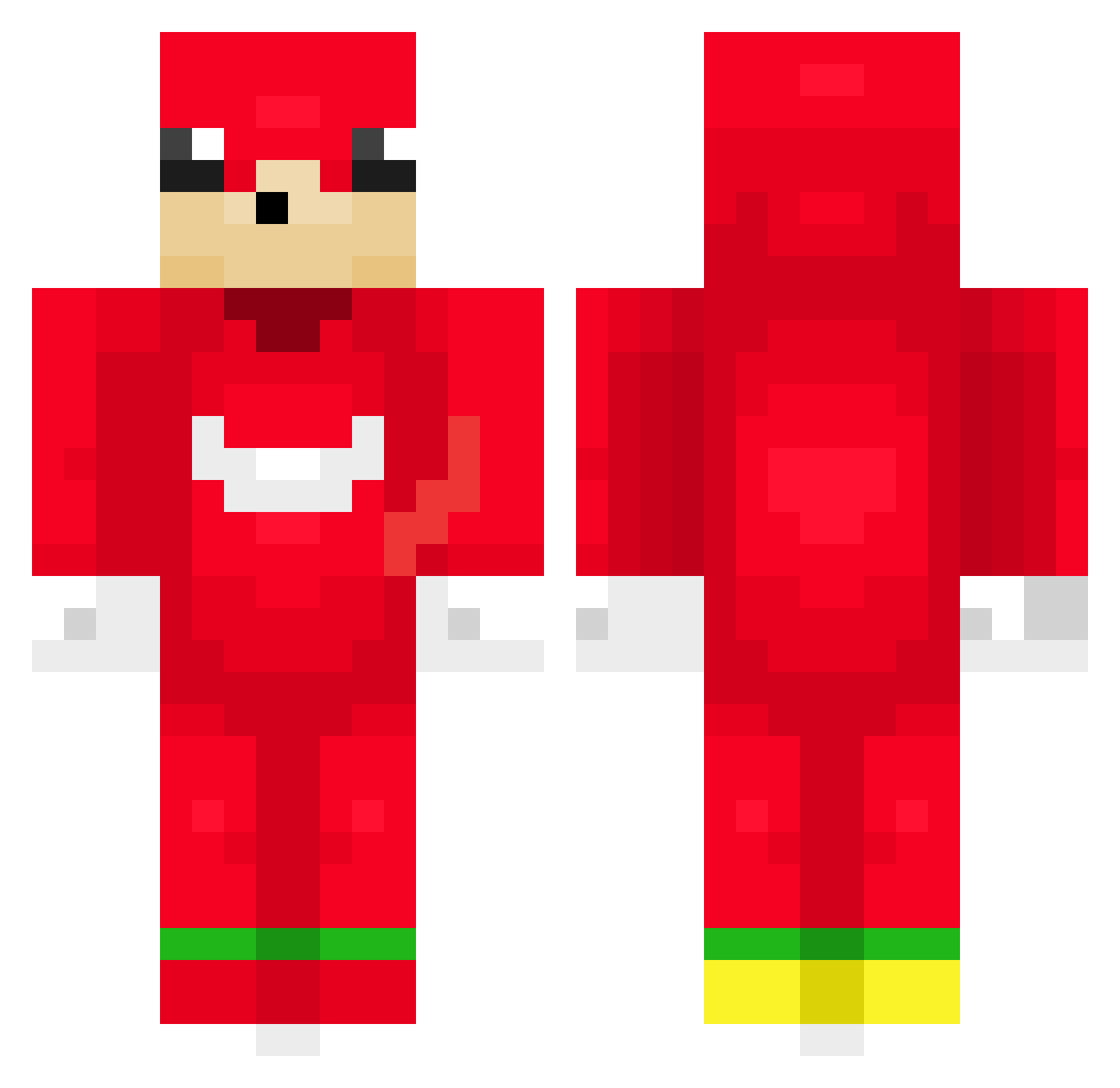 KOUNKOUNKOUN Minecraft skin, front and back view
