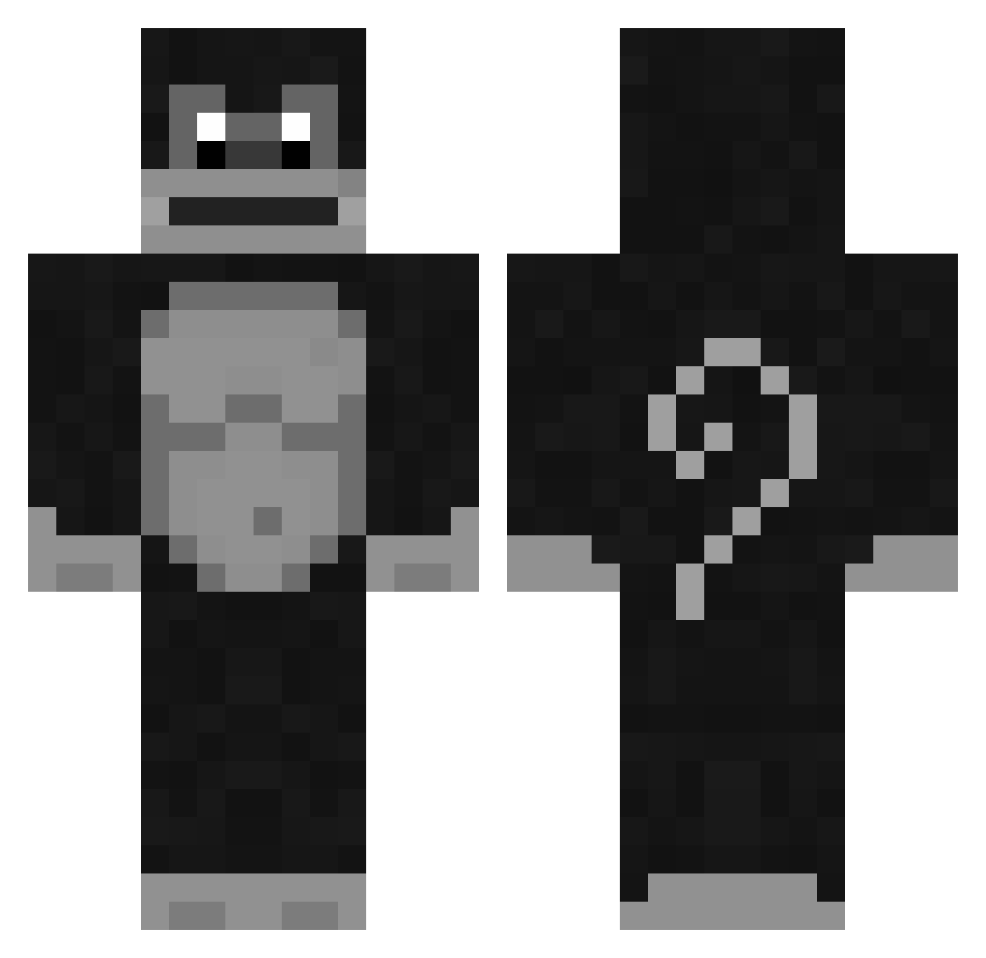 wilson557 Minecraft skin, front and back view