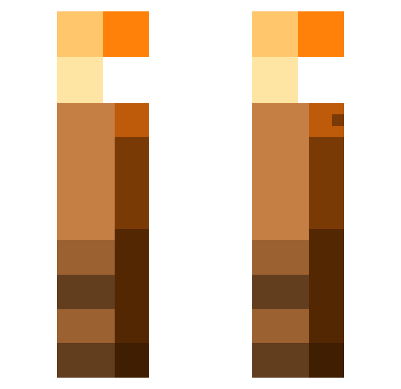 Daleo04 Minecraft skin, front and back view