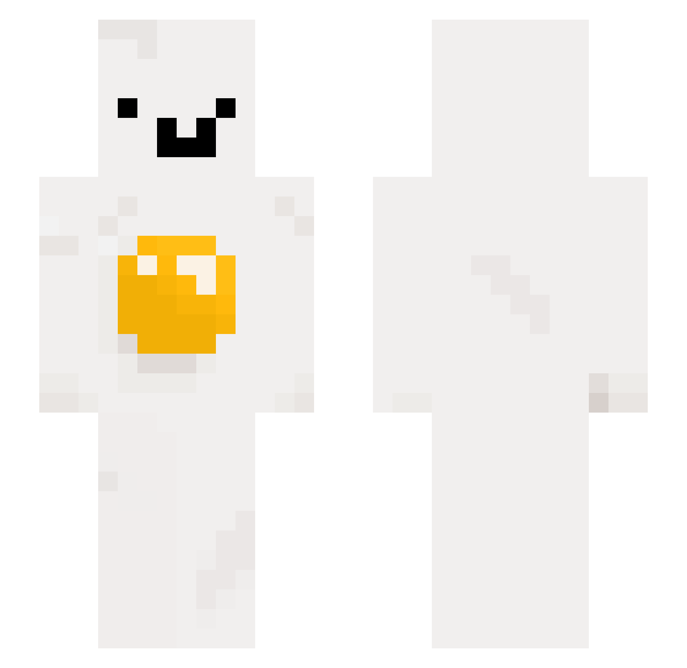 Butters204 Minecraft skin, front and back view