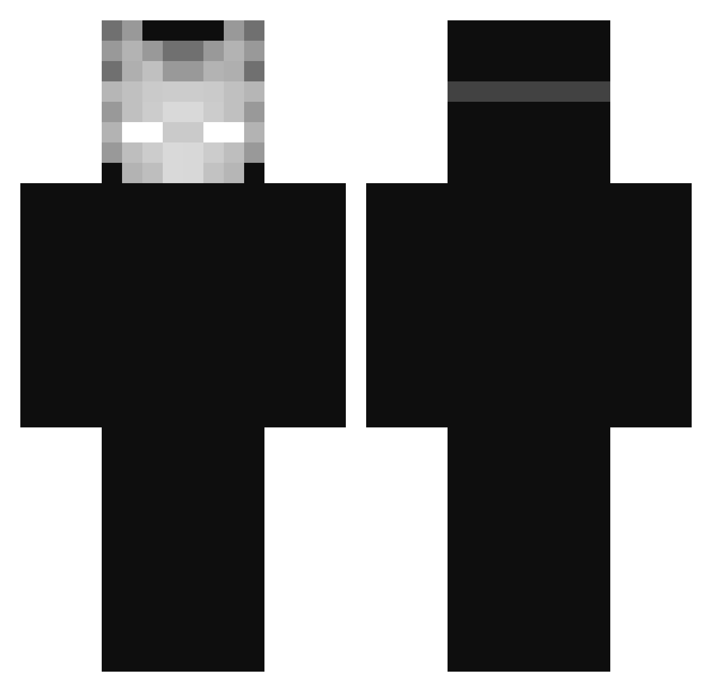 AURAMASTER67420 Minecraft skin, front and back view