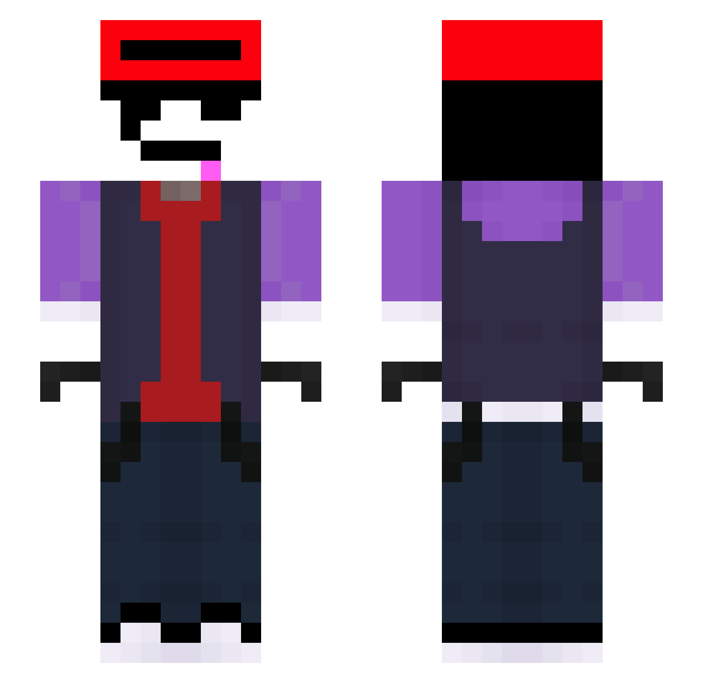 3STARMORDEKAISER Minecraft skin, front and back view