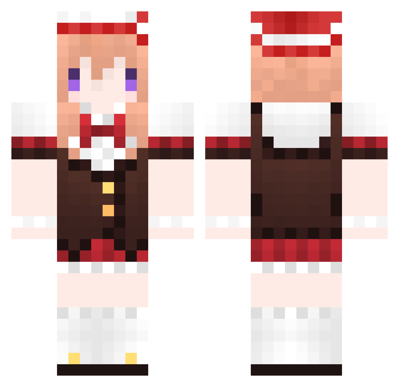 huahuaop0503 Minecraft skin, front and back view