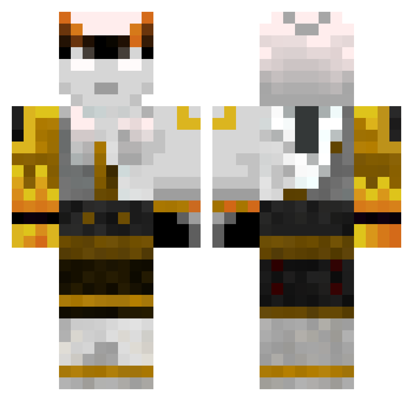 Akkn9906 Minecraft skin, front and back view