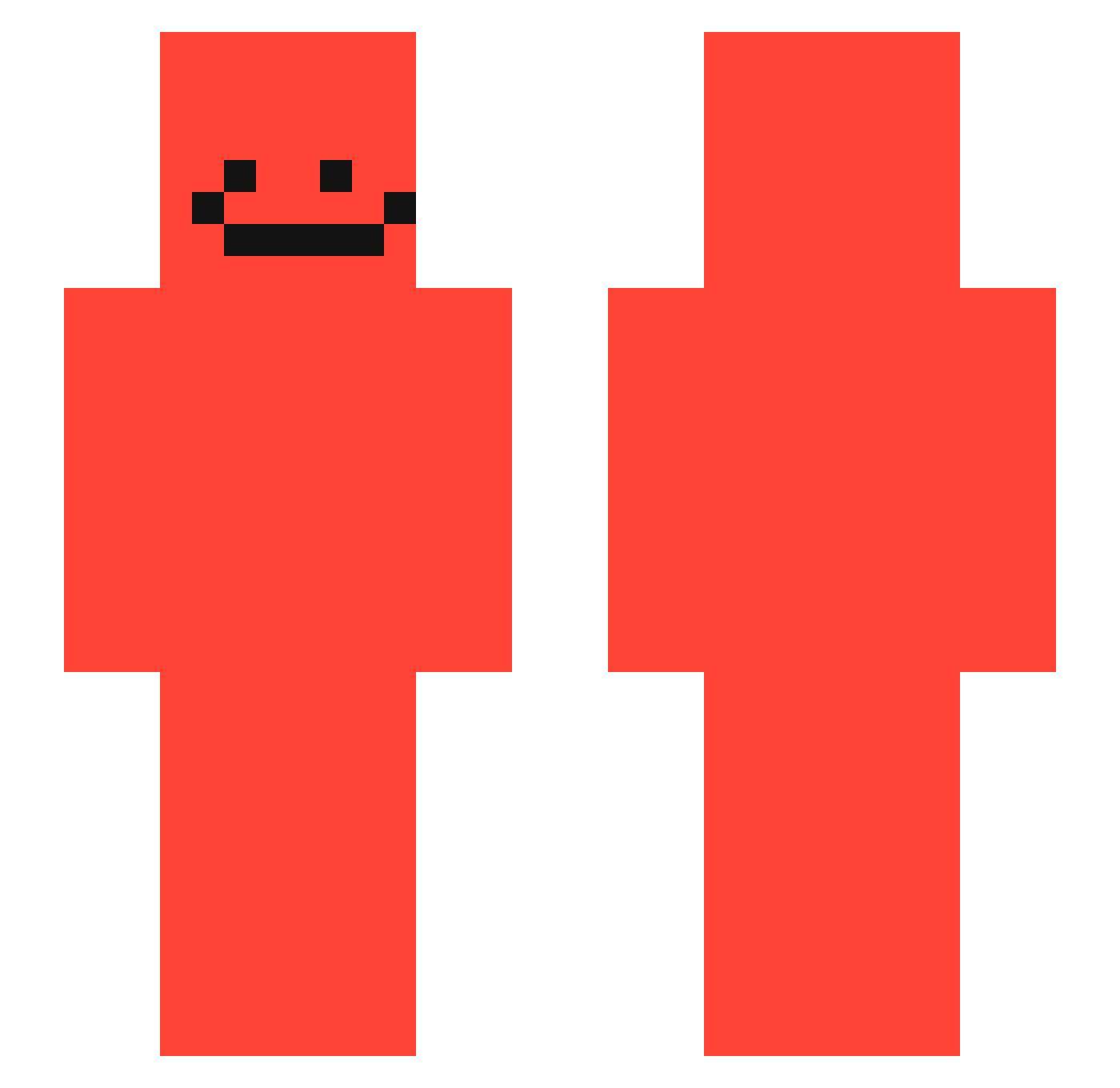 ASAP_Xiras Minecraft skin, front and back view