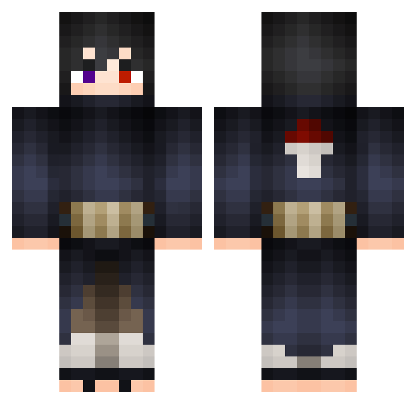 Skunkpfw_708 Minecraft skin, front and back view
