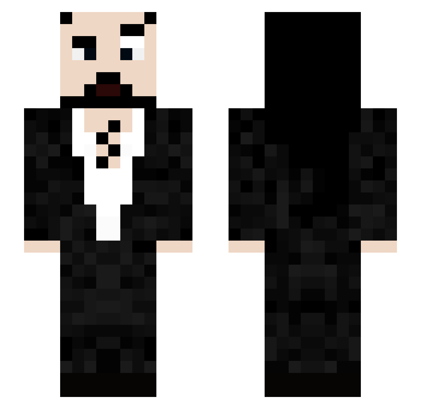 SirJayRen Minecraft skin, front and back view