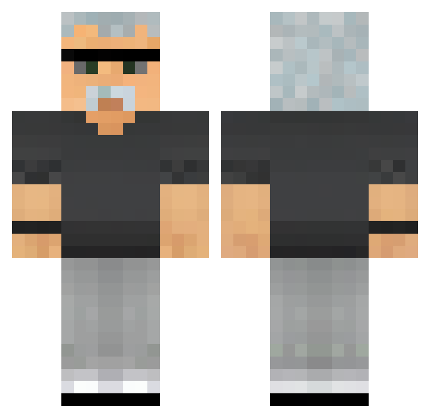 Captn__Crunch Minecraft skin, front and back view