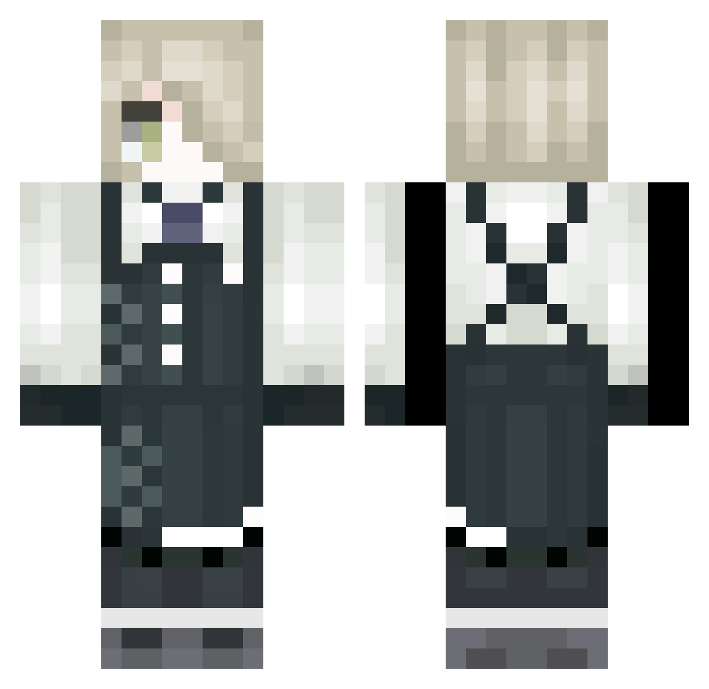 YourMom12 Minecraft skin, front and back view