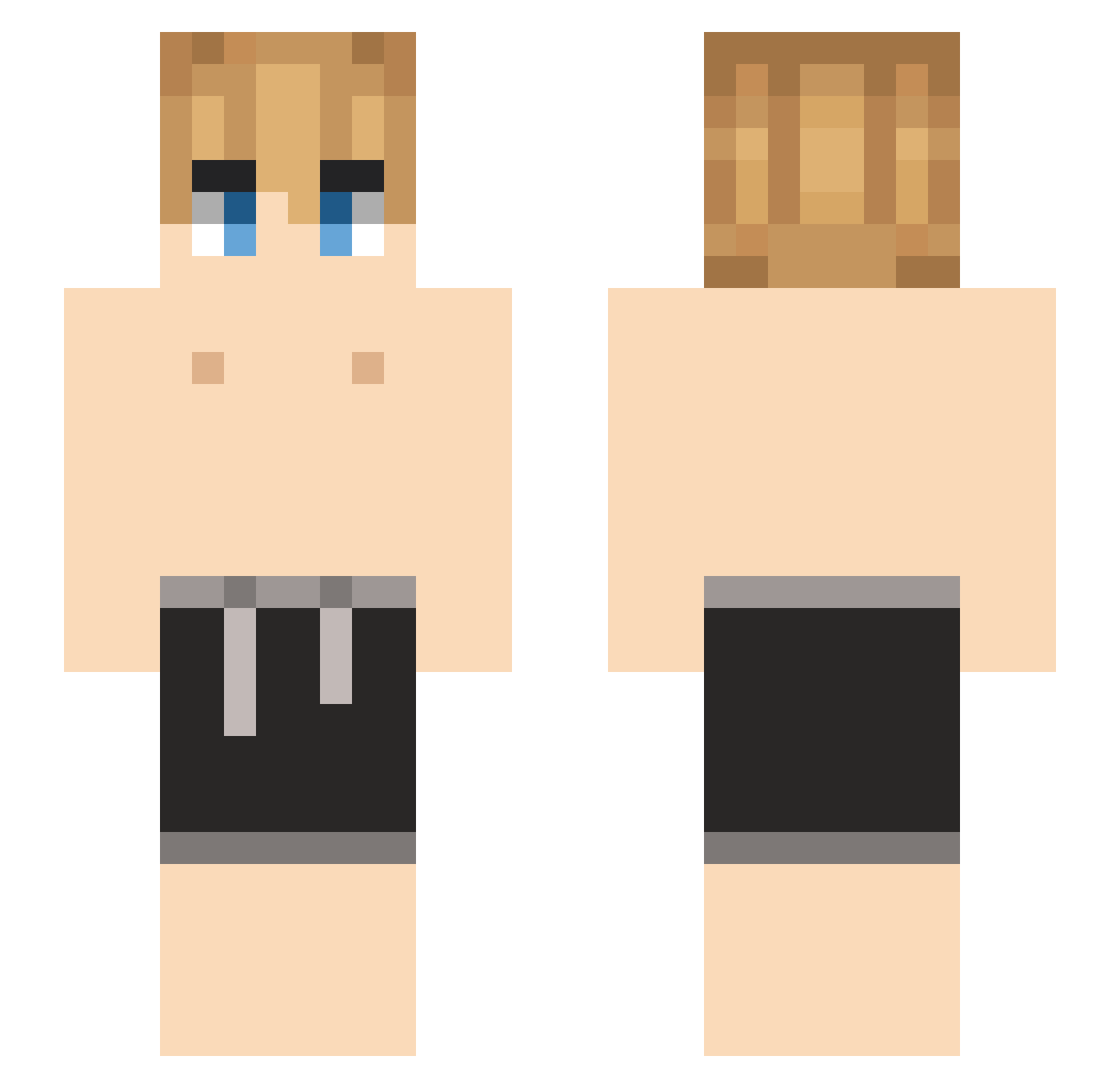 fscheiN Minecraft skin, front and back view