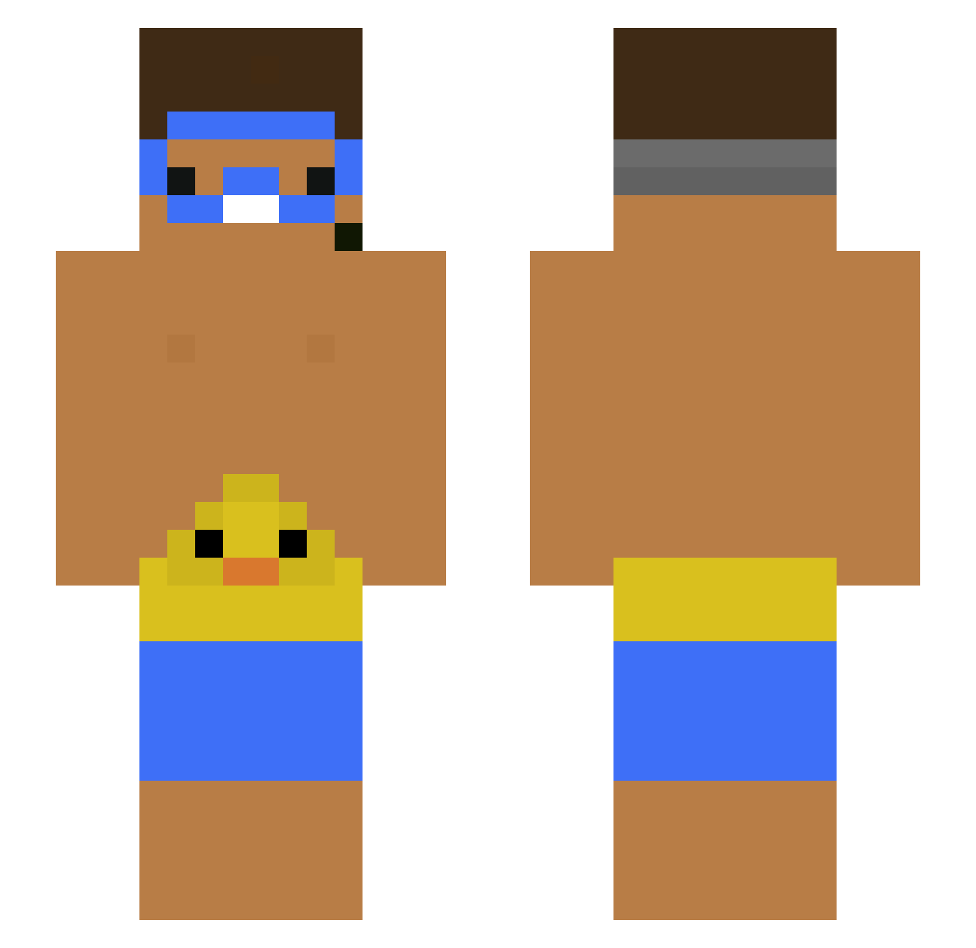 Bartii06 Minecraft skin, front and back view