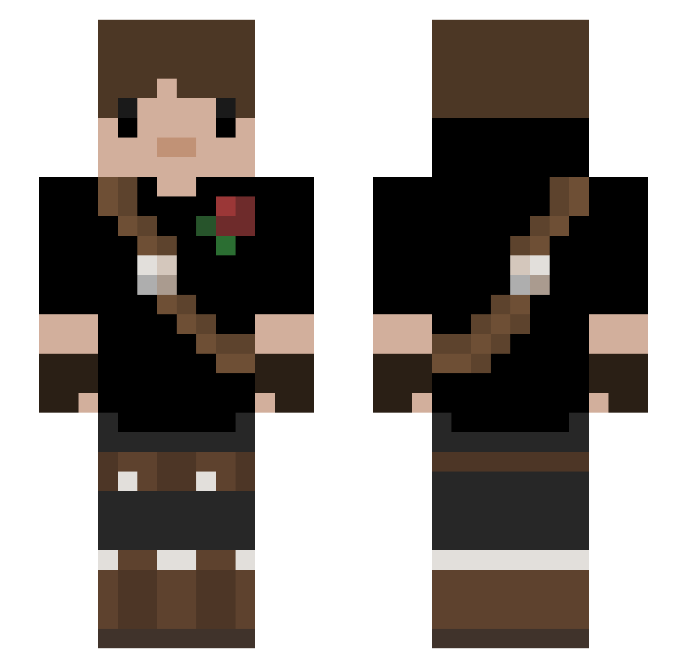 yuanjdha Minecraft skin, front and back view