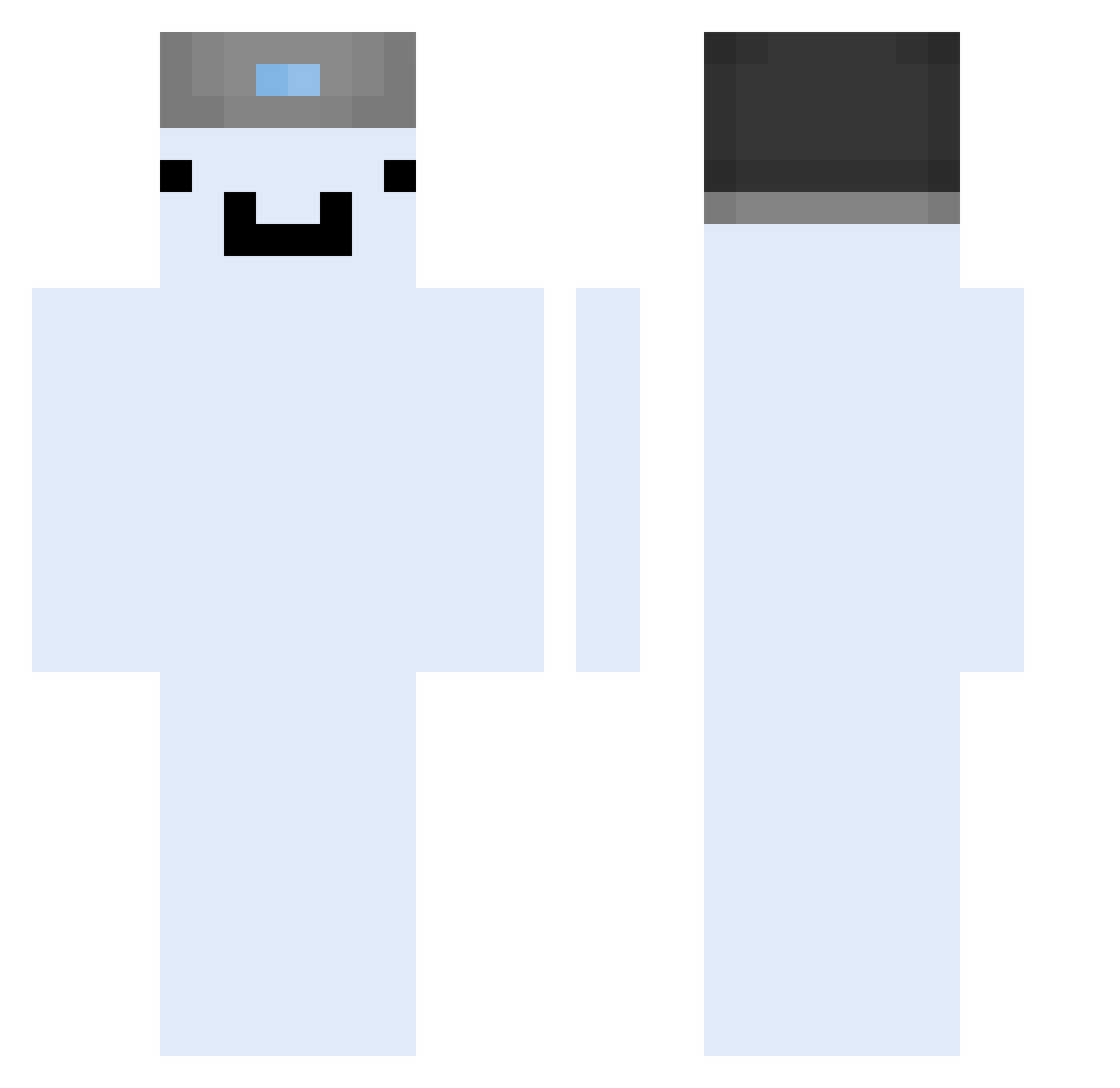 tryfulll Minecraft skin, front and back view