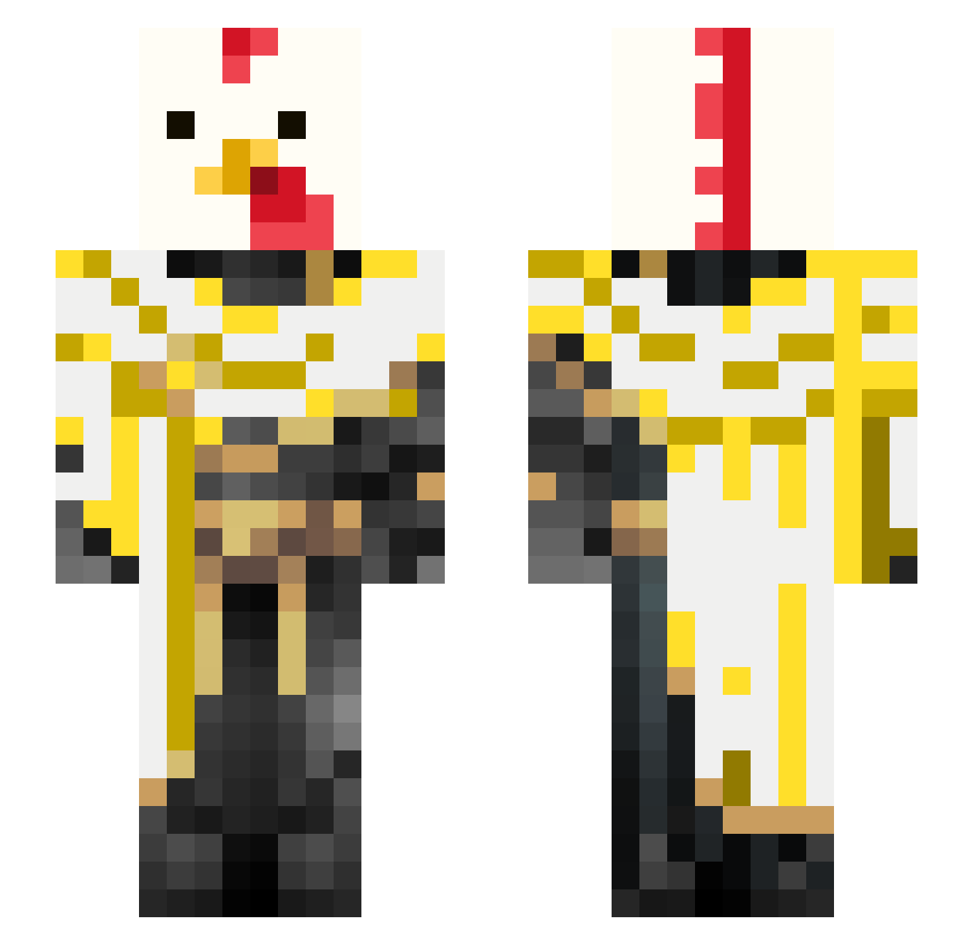 zyderr8 Minecraft skin, front and back view