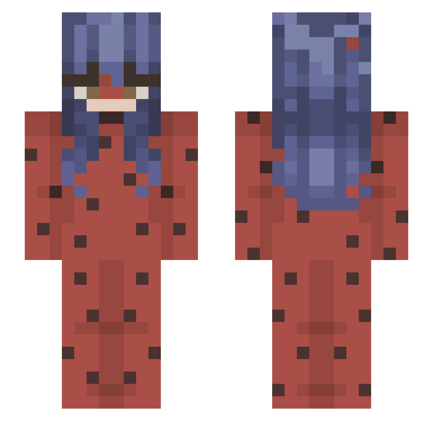 siopaoao Minecraft skin, front and back view