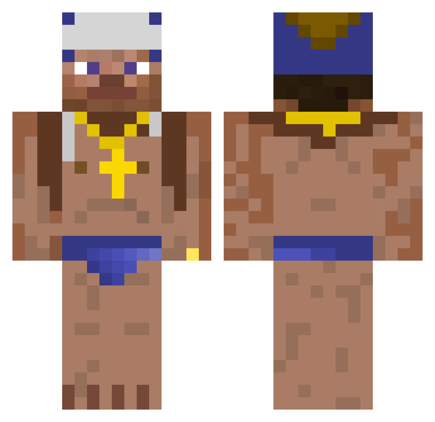 leAntiyyy Minecraft skin, front and back view