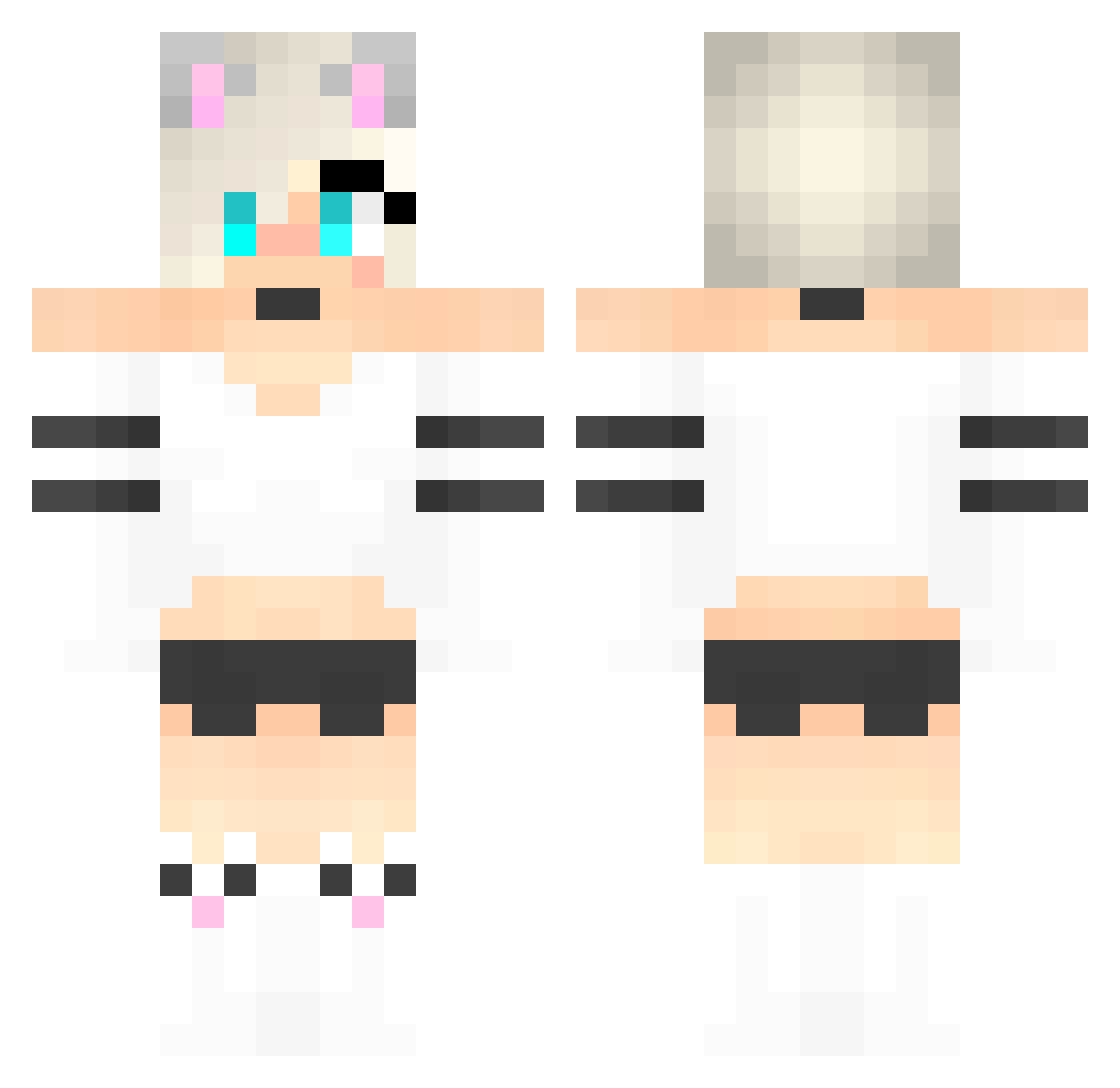 daidai1221 Minecraft skin, front and back view
