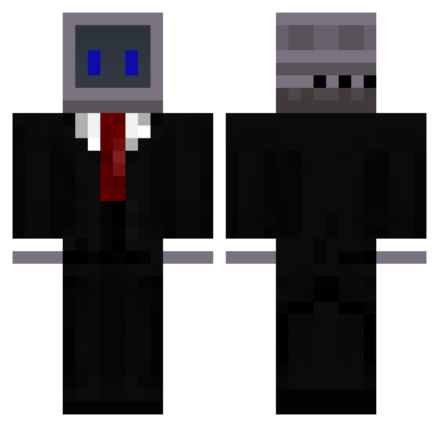 catwithafroghat Minecraft skin, front and back view