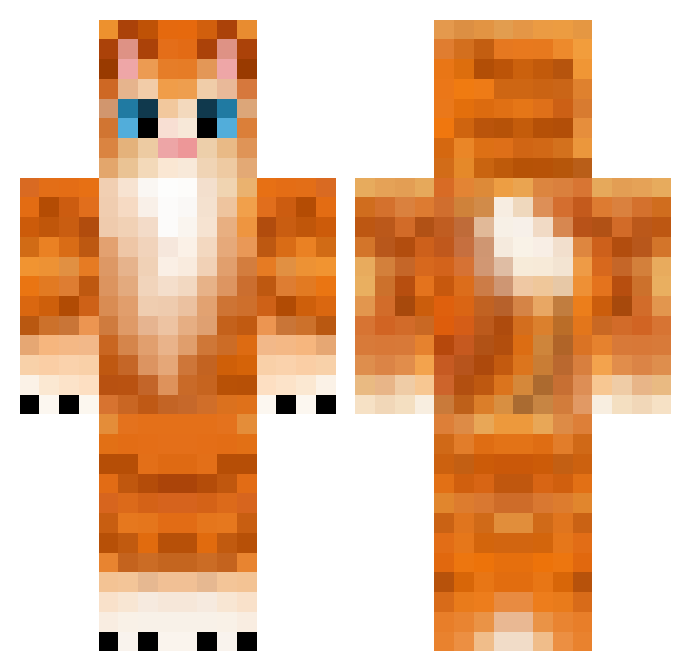 wh_legs Minecraft skin, front and back view