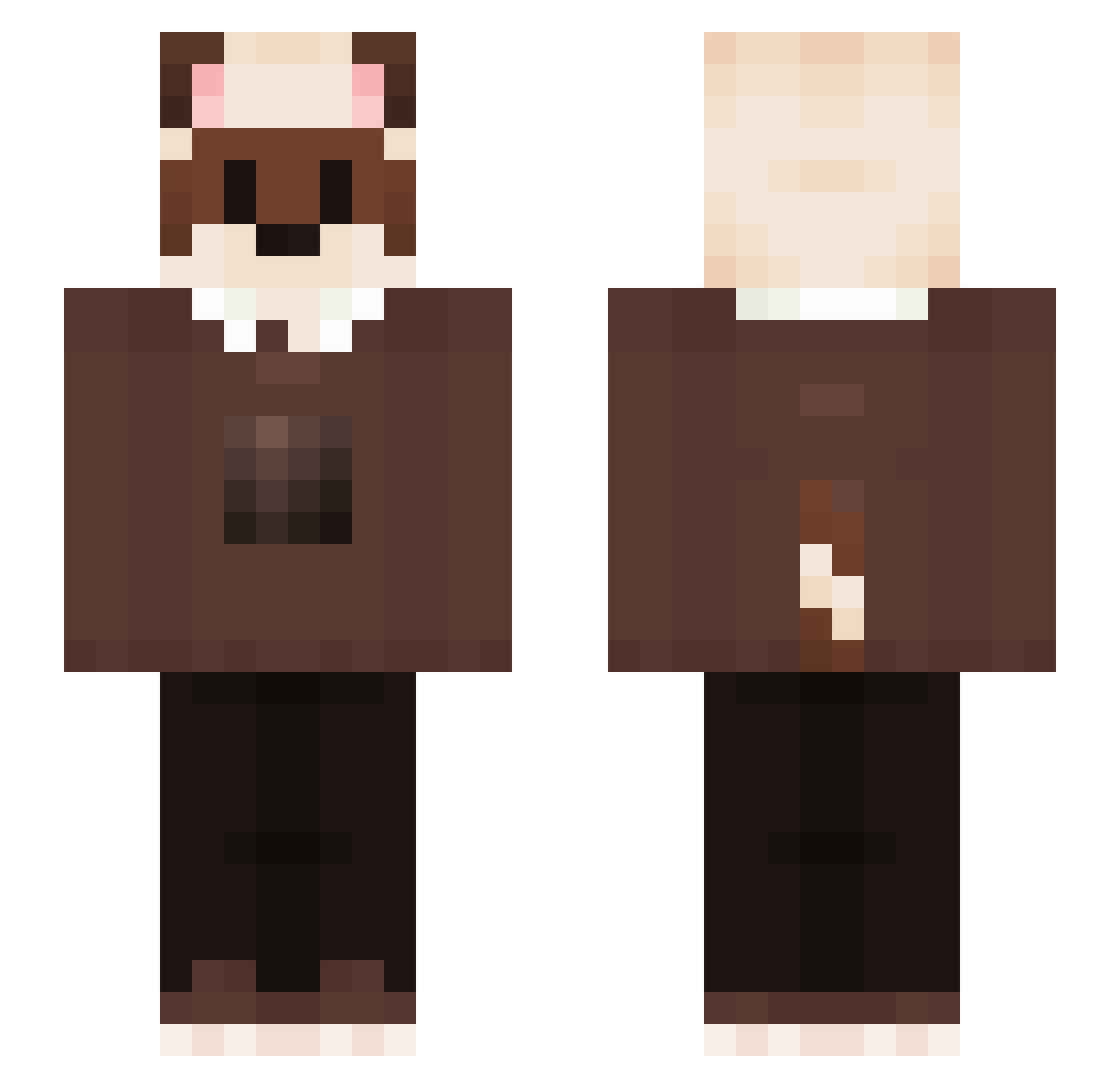 lilyesque_ Minecraft skin, front and back view