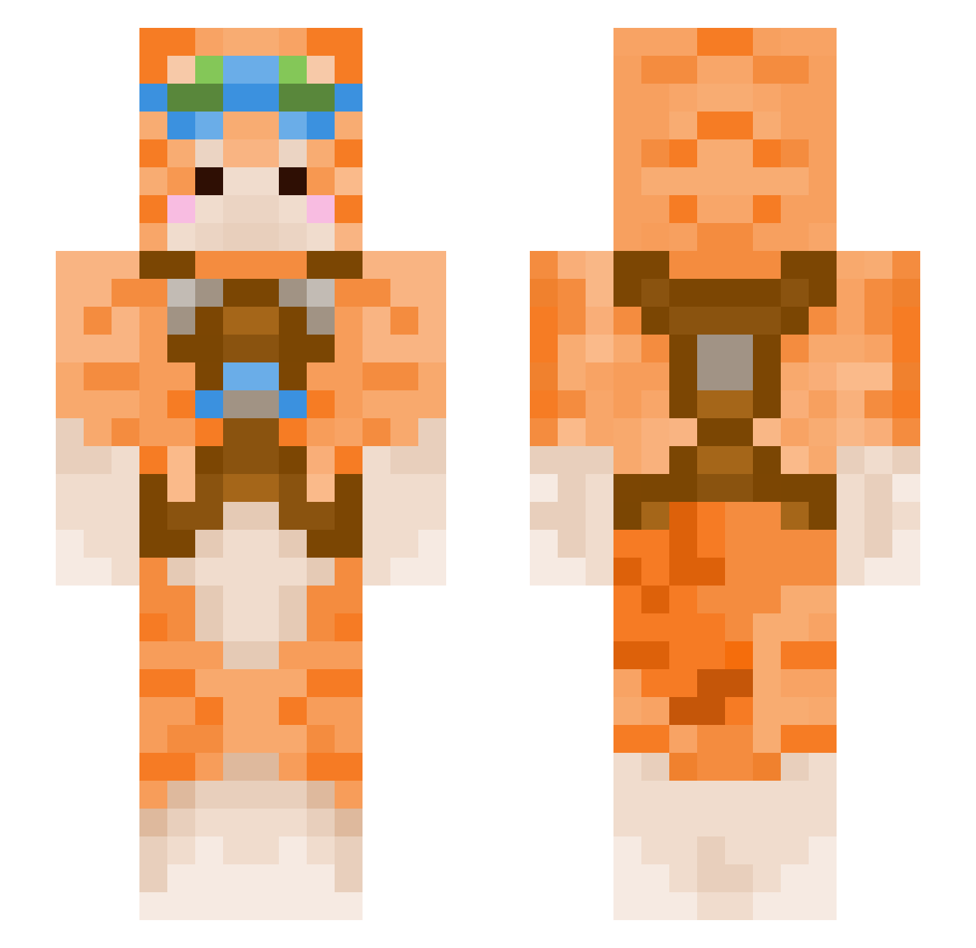 _xxXJohnXxx_ Minecraft skin, front and back view