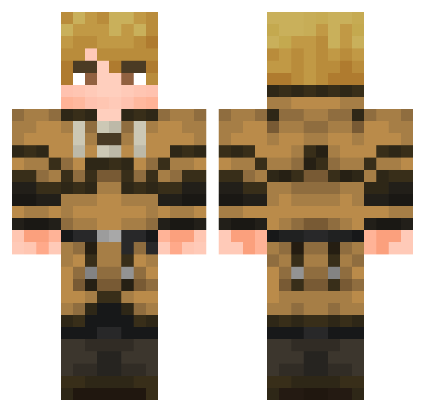 klikluk112 Minecraft skin, front and back view