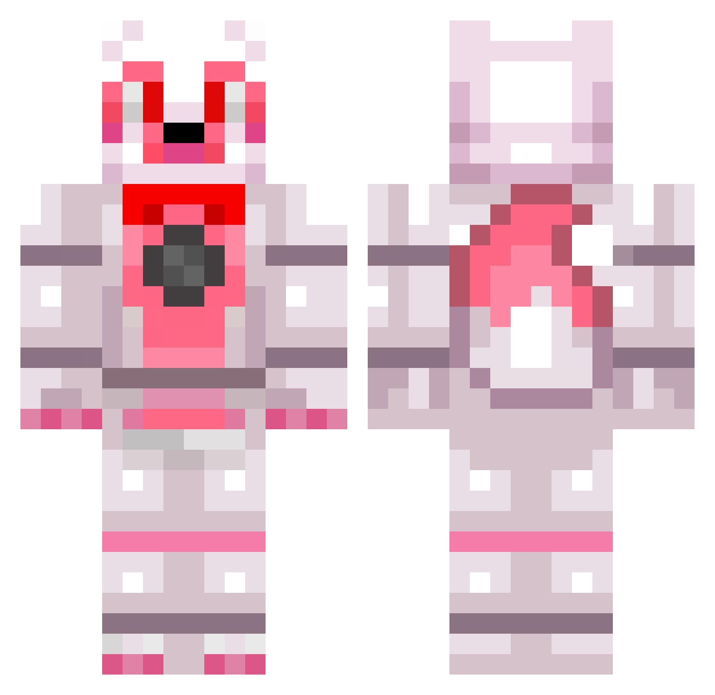 thewolfman8432 Minecraft skin, front and back view