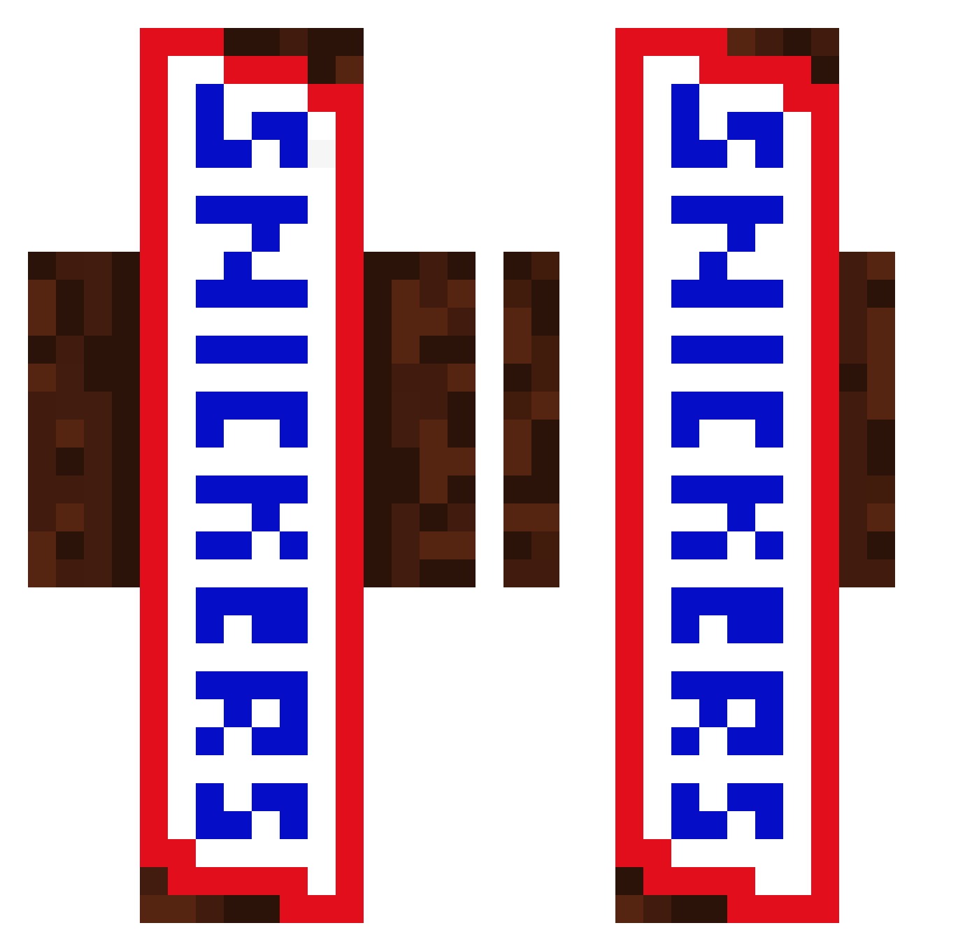 Airixok Minecraft skin, front and back view