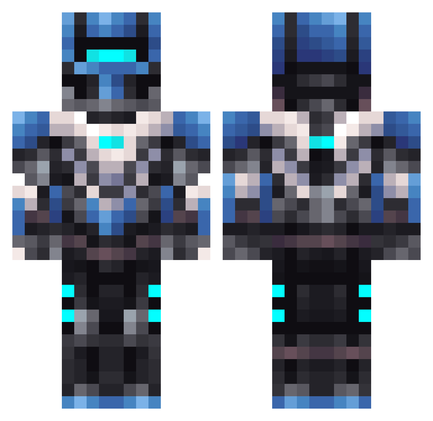 jurasgulas Minecraft skin, front and back view