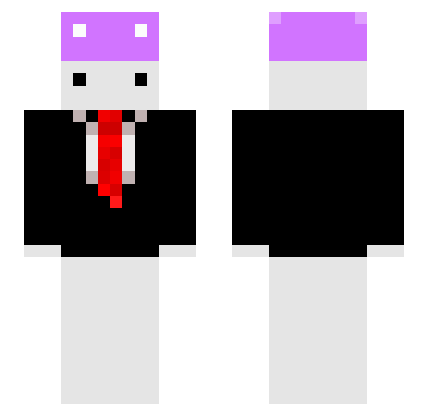 3_van Minecraft skin, front and back view