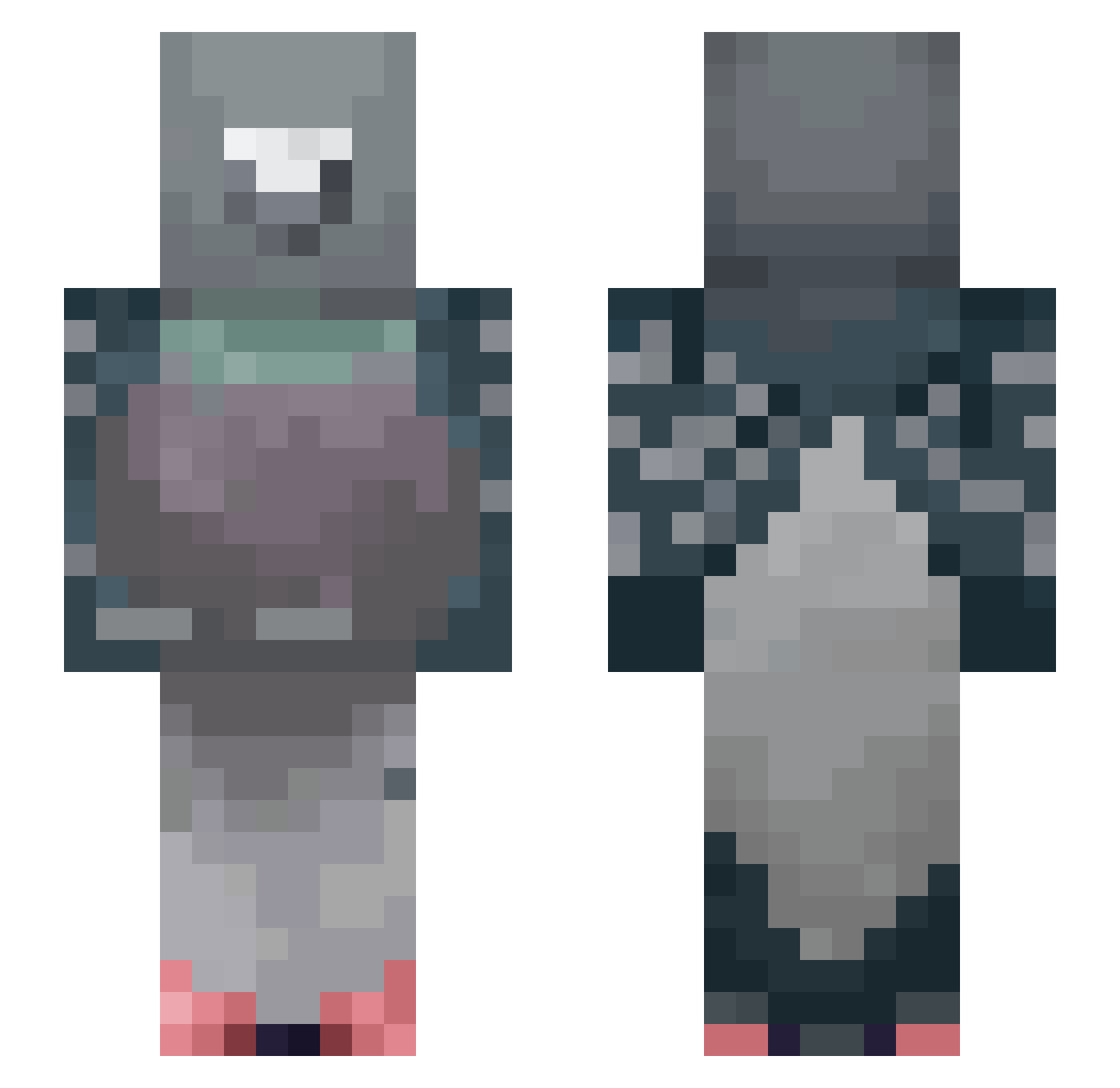 Mma3305 Minecraft skin, front and back view