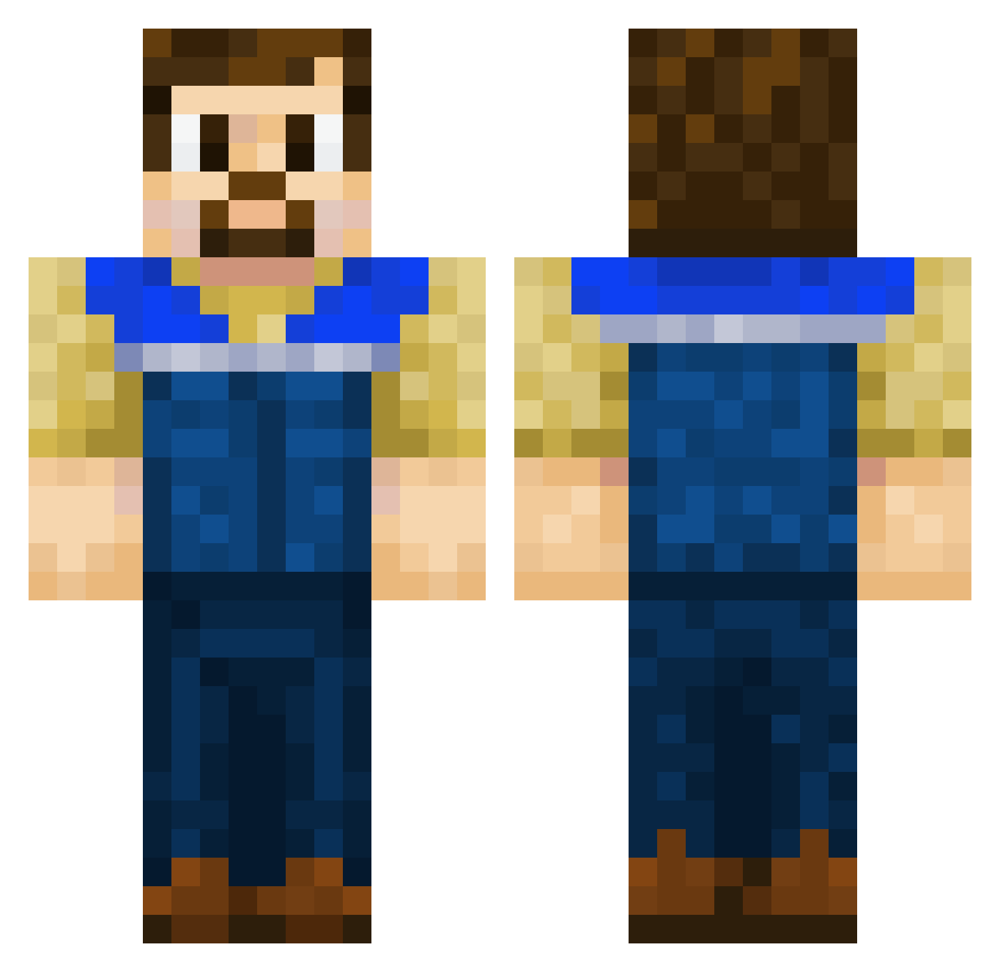 swexzen Minecraft skin, front and back view