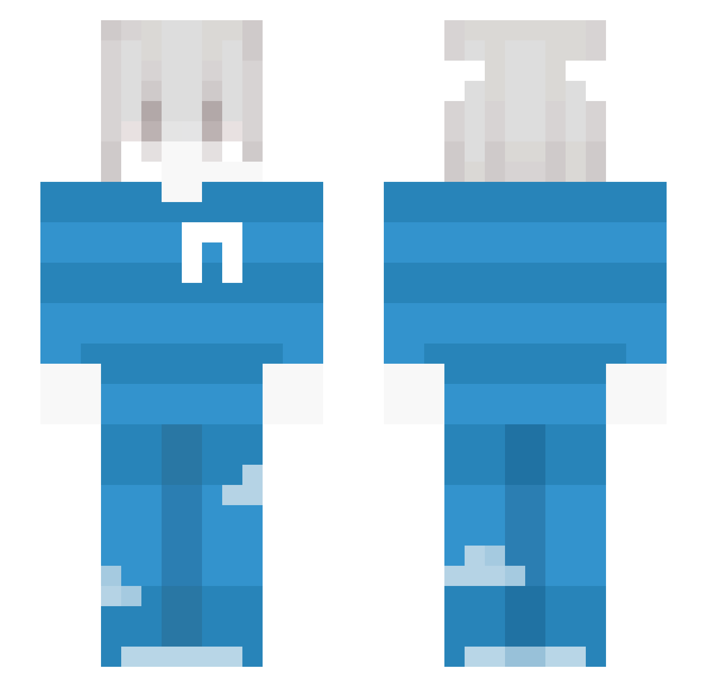 NyxL__ Minecraft skin, front and back view