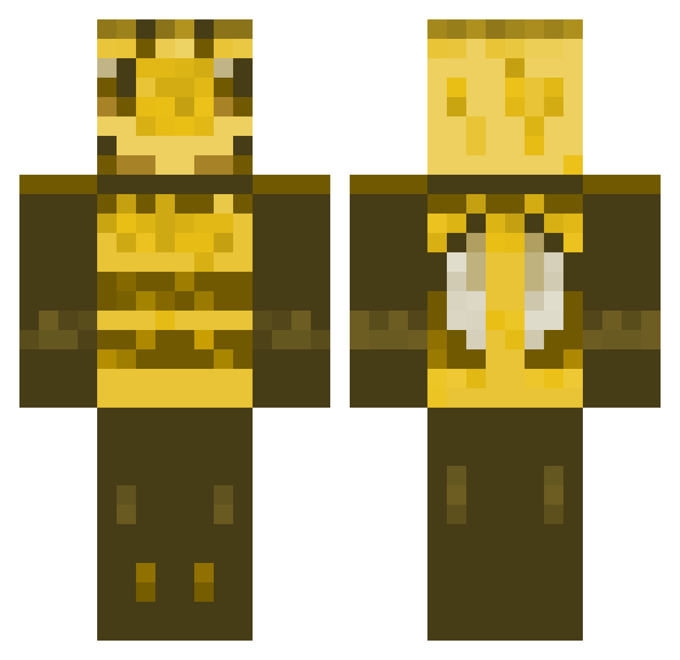 chayes9208 Minecraft skin, front and back view