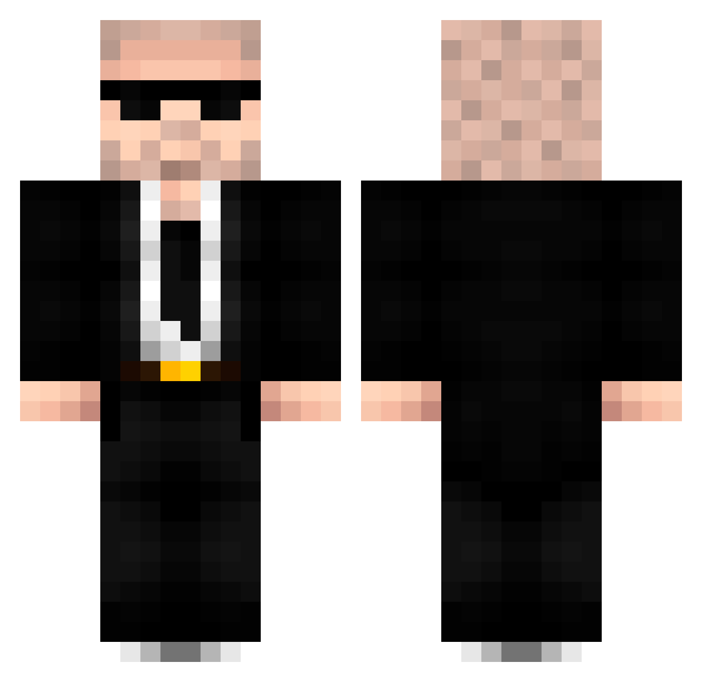 toprakbaba22 Minecraft skin, front and back view