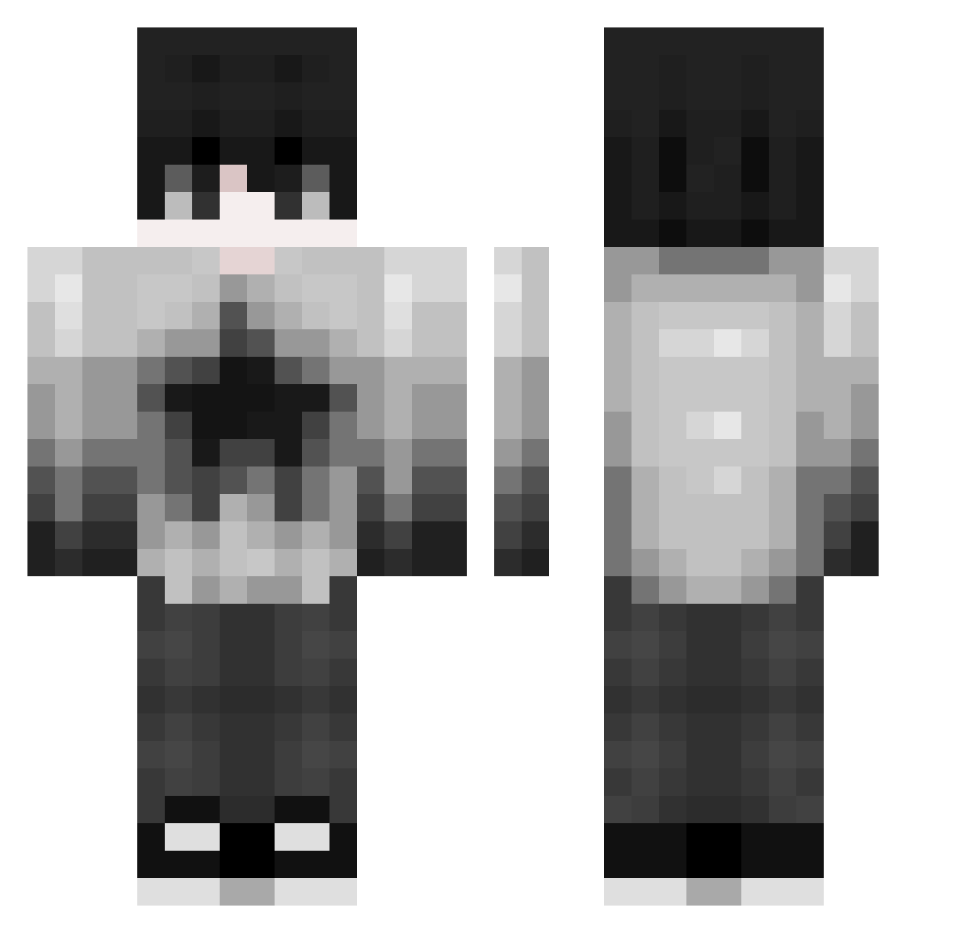 rhgitdtr Minecraft skin, front and back view